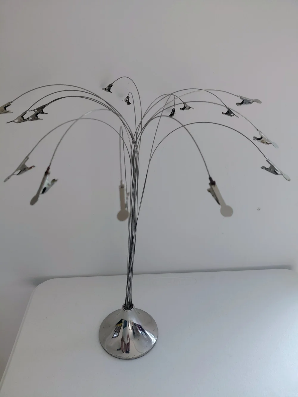 Silver Multi-Arm Photo Clip Tree - Silver Home Accent